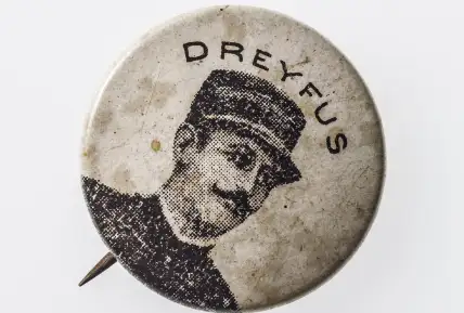 Epinglette politique, Portrait d'Alfred Dreyfus