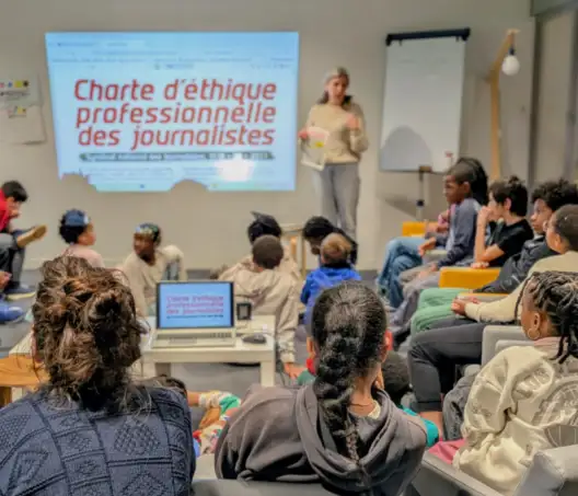 Atelier éducation aux médias à la bibliothèque des Champs Libres