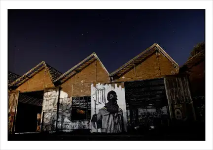 Peinture murale de l’artiste Aéro, Alain Amet, Rennes, 2018 – Copyright-Tous droits réservés – Collection Musée de Bretagne, Rennes