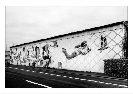 Peinture murale de l’artiste Seth, Alain Amet, Saint-Malo, 2017 – Copyright-Tous droits réservés – Collection Musée de Bretagne, Rennes