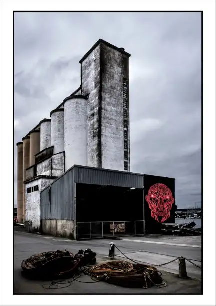 Peinture murale de Sozyone et Jaba, Alain Amet, Saint-Malo, 2017 – Copyright-Tous droits réservés – Collection Musée de Bretagne, Rennes