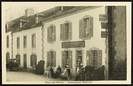Photographie du "Restaurant Rouat", à "Riec-sur-Bélon".