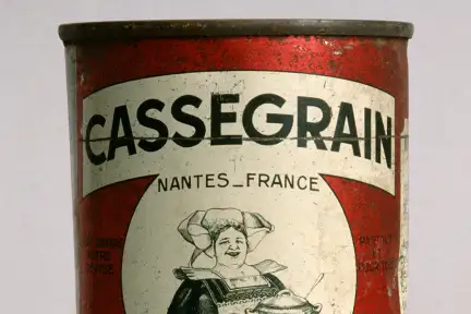 Photographie d'une boîte de conserve "CASSEGRAIN" Nantes_France