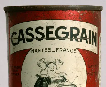 Photographie d'une boîte de conserve "CASSEGRAIN" Nantes_France